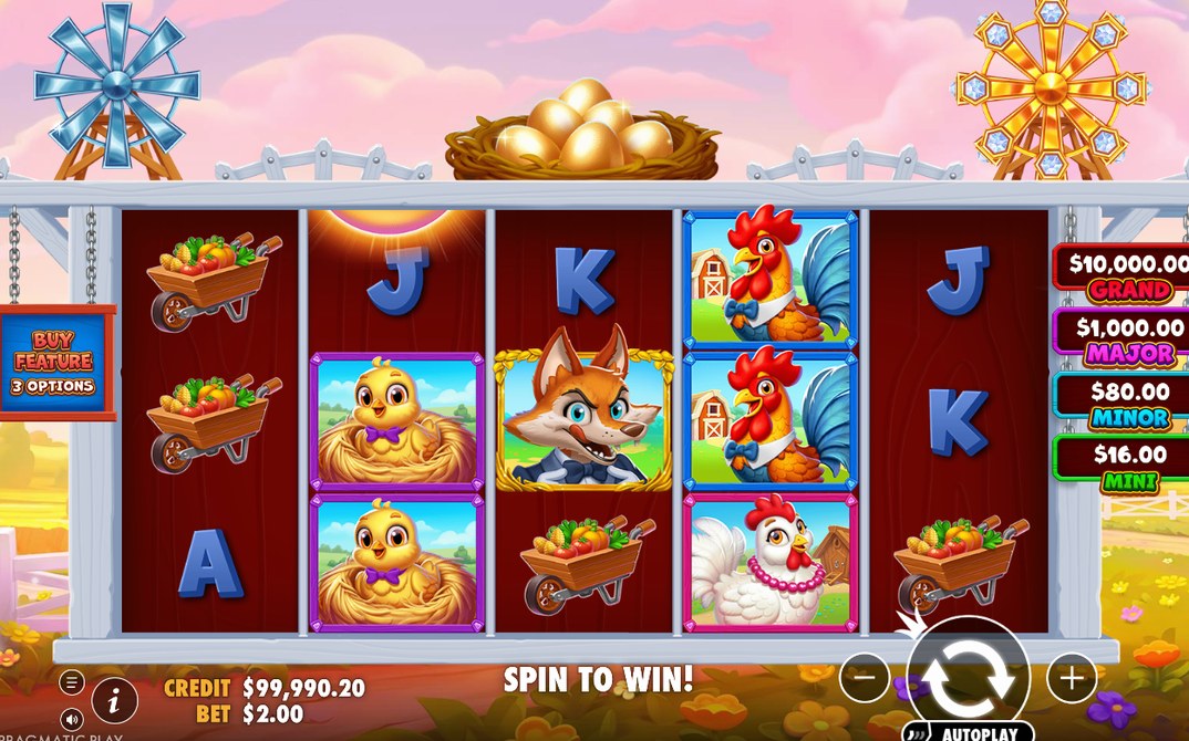 Another win screen from the 5x3 grid with 243 ways